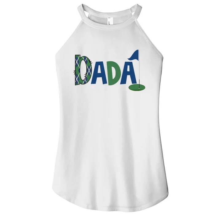 Dada Of The Birthday Boy Hole In One Golf Sport Matching Women’s Perfect Tri Rocker Tank