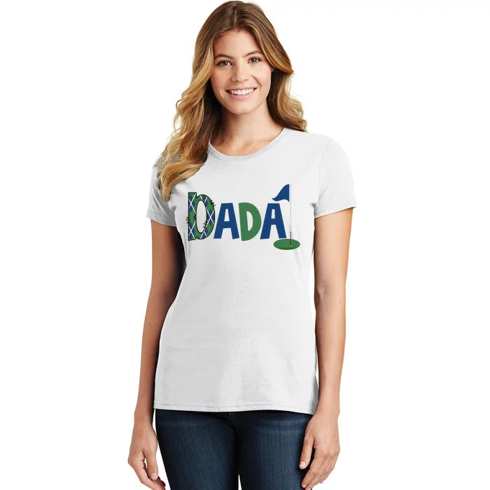 Dada Of The Birthday Boy Hole In One Golf Sport Matching Women's T-Shirt