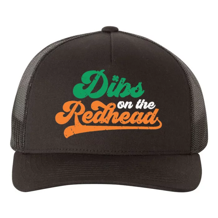 Dibs On The Redhead Saint Patrick's Day Funny Funny Yupoong Adult 5-Panel Trucker Hat