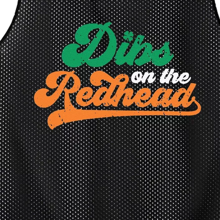 Dibs On The Redhead Saint Patrick's Day Funny Funny Mesh Reversible Basketball Jersey Tank