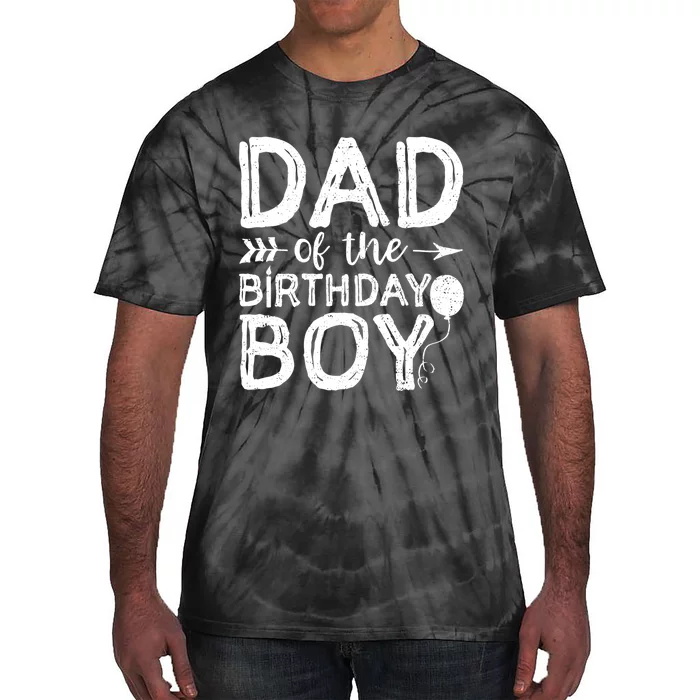 Dad Of The Birthday Boy Dad And Son Tie-Dye T-Shirt