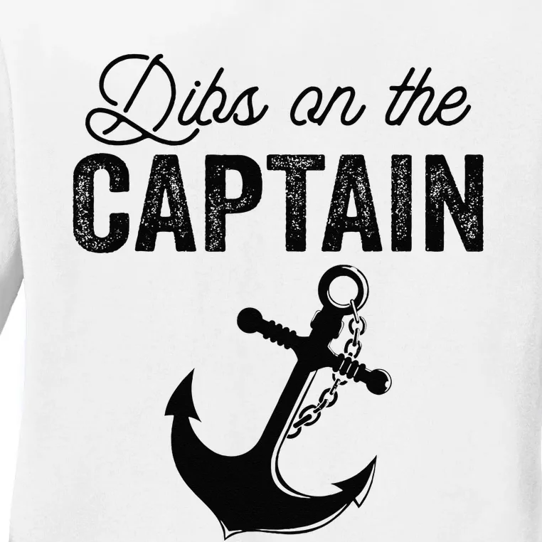 Dibs On The Captain Ladies Long Sleeve Shirt