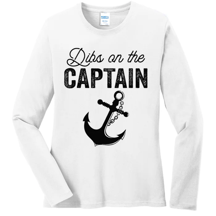 Dibs On The Captain Ladies Long Sleeve Shirt