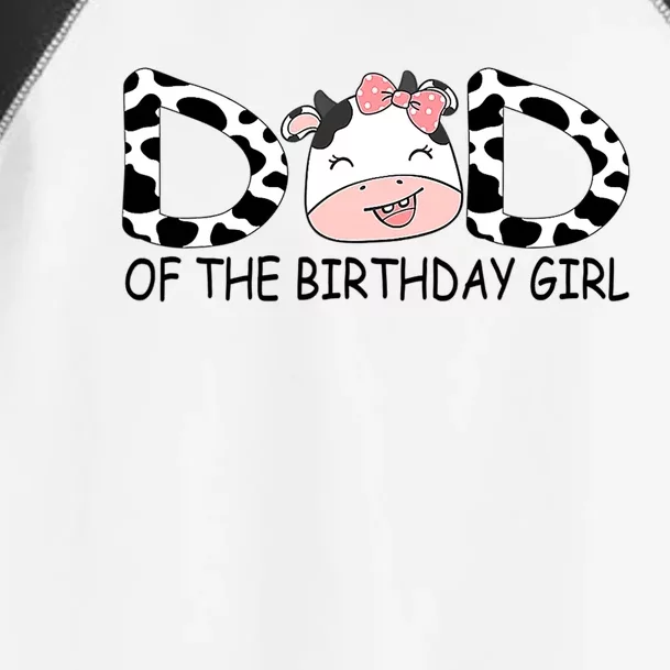 Dad Of The Birthday For  Cow Farm First Birthday Cow Toddler Fine Jersey T-Shirt