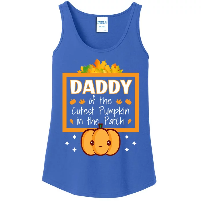 Daddy Of The Cutest Pumpkin In The Patch Halloween Great Gift Ladies Essential Tank