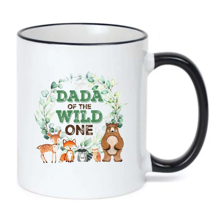 Dada Of The Wild One Birthday Woodland Safari Jungle Black Color Changing Mug