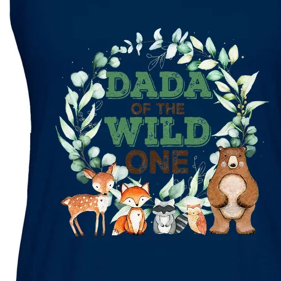 Dada Of The Wild One Birthday Woodland Safari Jungle Ladies Essential Flowy Tank