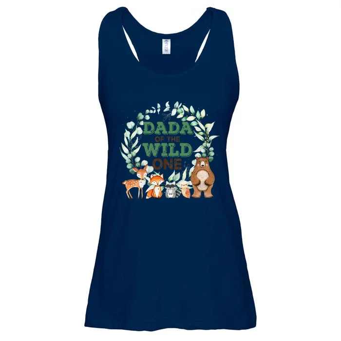 Dada Of The Wild One Birthday Woodland Safari Jungle Ladies Essential Flowy Tank