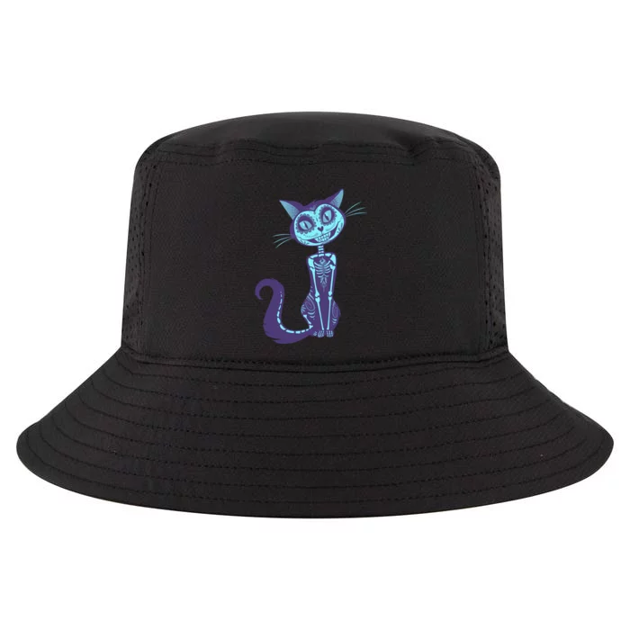 Day Of The Dead Dia De Los Muertos Cat Cool Comfort Performance Bucket Hat