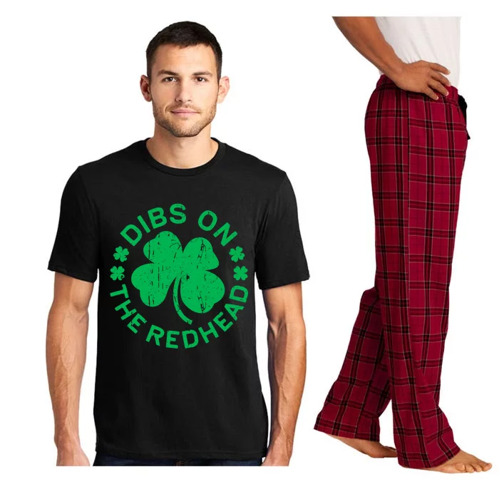 Dibs On The Redhead Meaningful Gift St Patricks Day Funny Gift Pajama Set