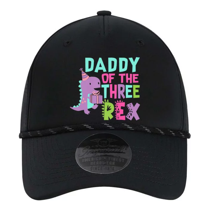 Daddy Of The Three Rex Birthday Dinosaur Family Matching Performance The Dyno Cap