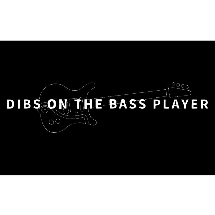 Dibs On The Bass Player Bassist Bass Guitar Bumper Sticker