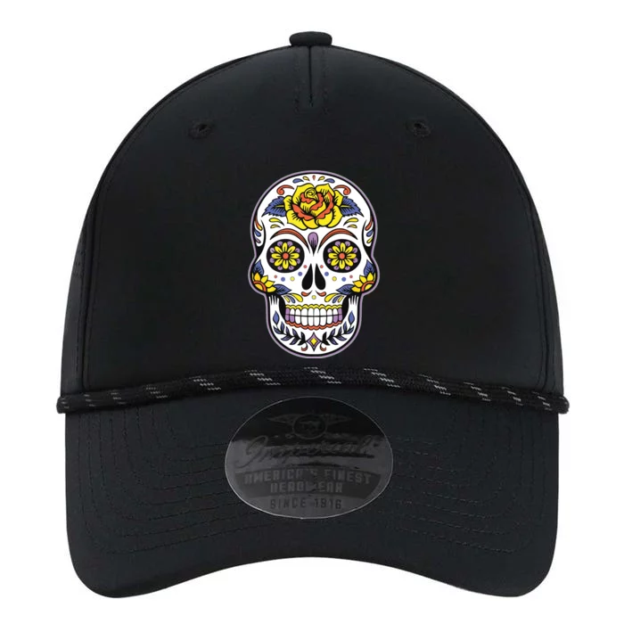 Day Of The Dead Dia De Los Muertos Floral Sugar Skull Performance The Dyno Cap