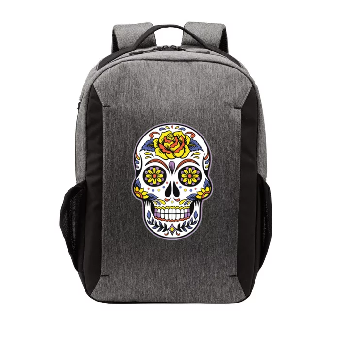 Day Of The Dead Dia De Los Muertos Floral Sugar Skull Vector Backpack