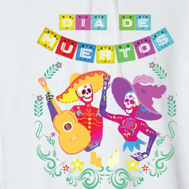 Day Of The Dead Dia De Los Muertos Mexican Skull Mexico Garment-Dyed Fleece Hoodie