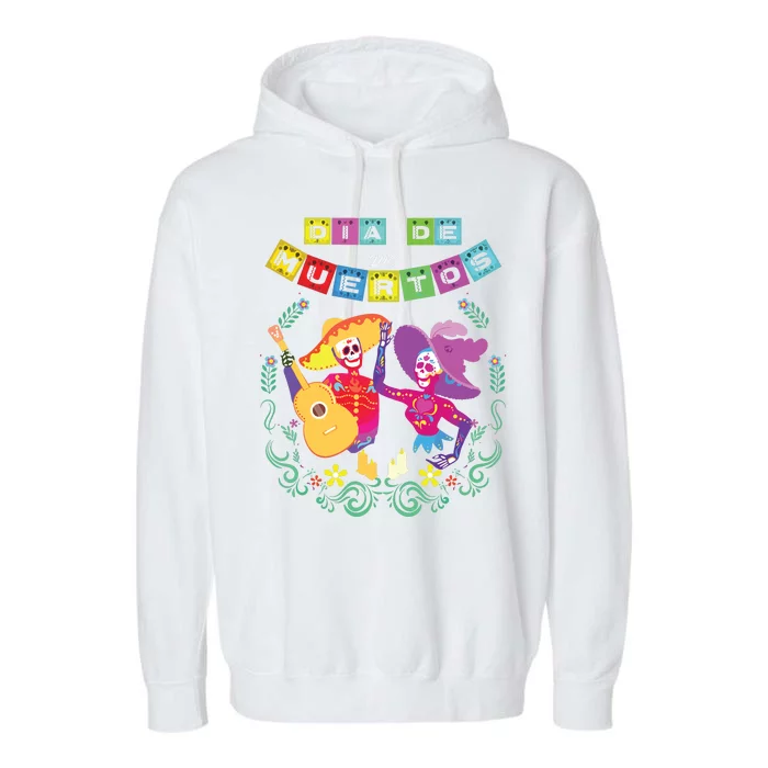 Day Of The Dead Dia De Los Muertos Mexican Skull Mexico Garment-Dyed Fleece Hoodie