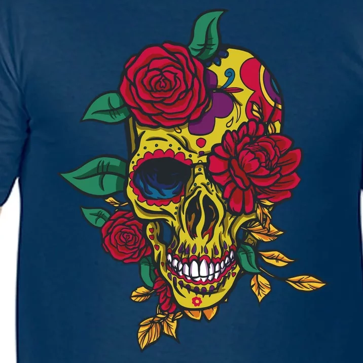 Day Of The Dead Rose Skull Comfort Colors T-Shirt