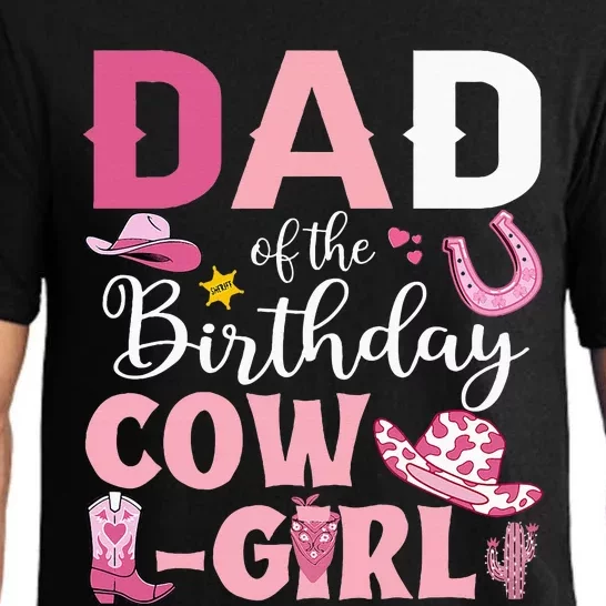 Dad Of The Birthday Cowgirl Rodeo Party Bday Girl Party Pajama Set