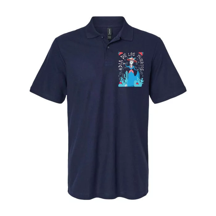 Day Of The Dead Dia De Los Muertos Softstyle Adult Sport Polo