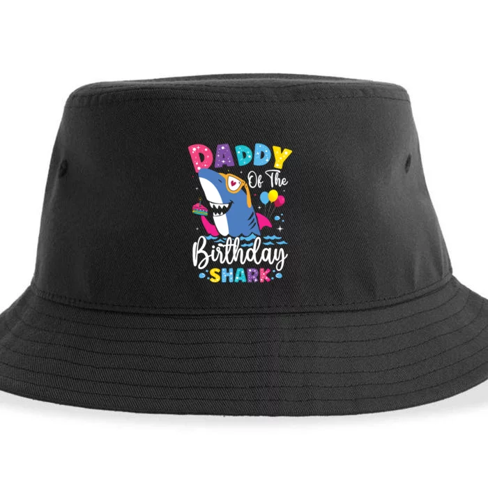 Daddy Of The Shark Birthday Dad Matching Family Sustainable Bucket Hat