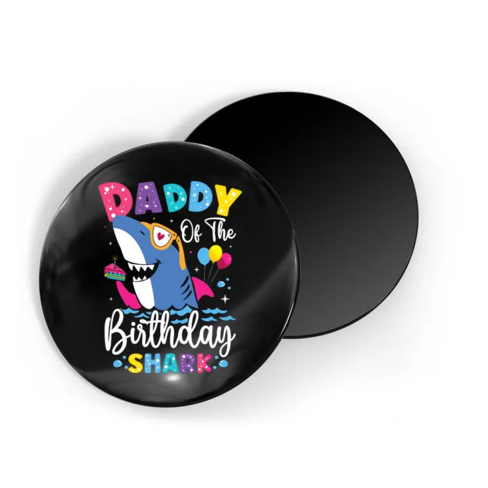 Daddy Of The Shark Birthday Dad Matching Family Magnet