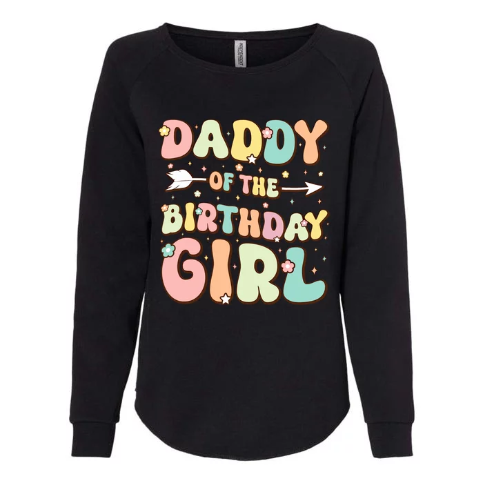 Daddy Of The Birthday Girl Dad Matching Birthday Womens California Wash Sweatshirt