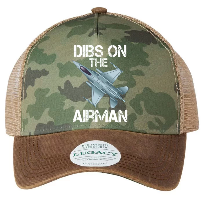 Dibs On The Air Jet Plane Pilot Gift Legacy Tie Dye Trucker Hat