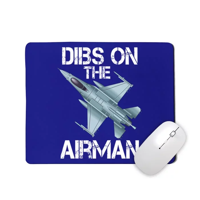 Dibs On The Air Jet Plane Pilot Gift Mousepad