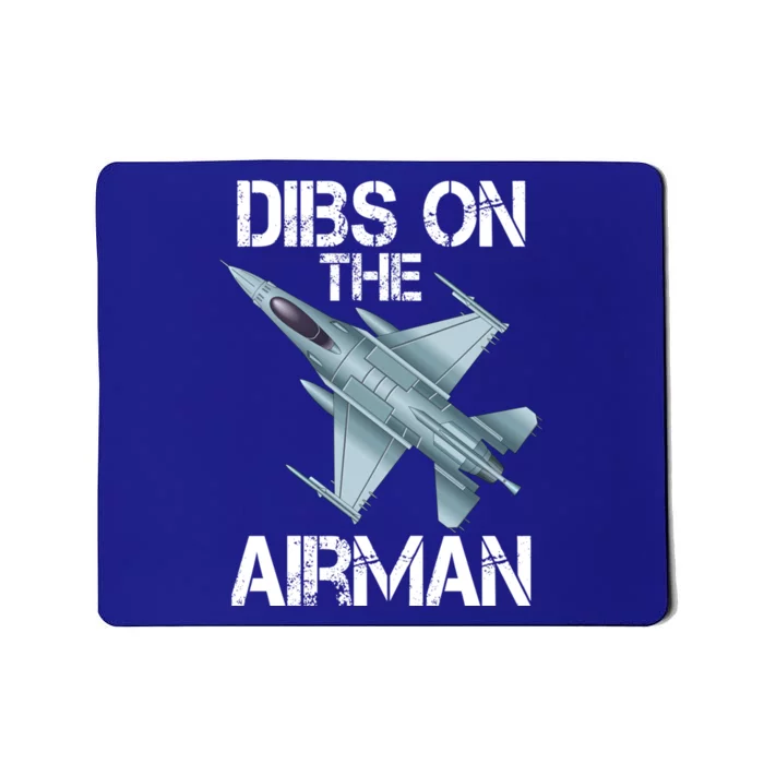 Dibs On The Air Jet Plane Pilot Gift Mousepad