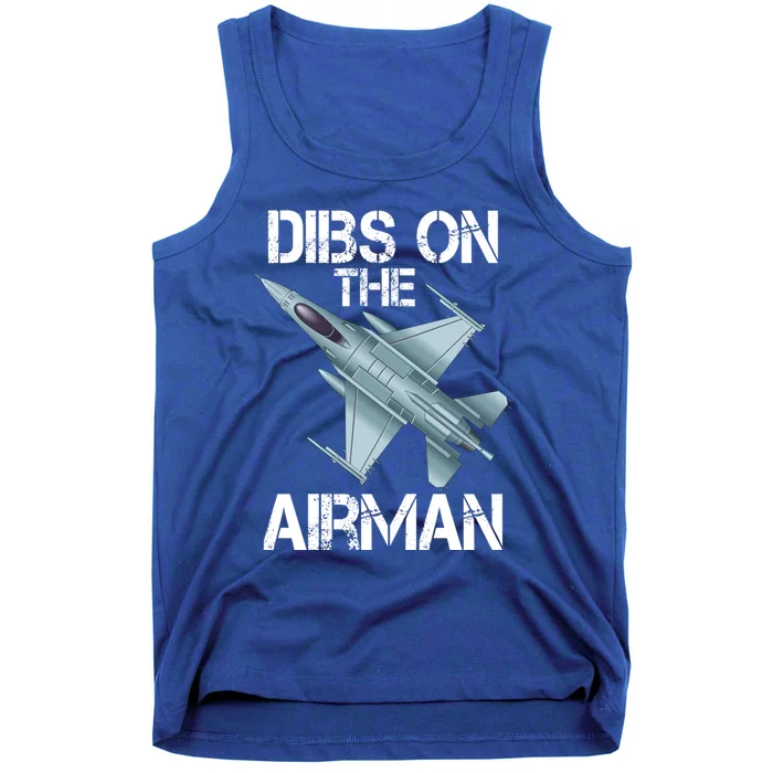 Dibs On The Air Jet Plane Pilot Gift Tank Top