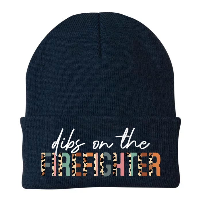 Dibs On The Firefighter Funny Gift Firefighters Wife Mother Day Gift Knit Cap Winter Beanie