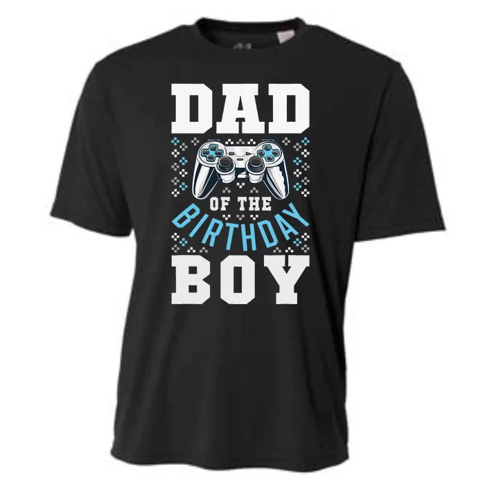 Dad of the Birthday Matching Video Gamer Birthday Party Cooling Performance Crew T-Shirt