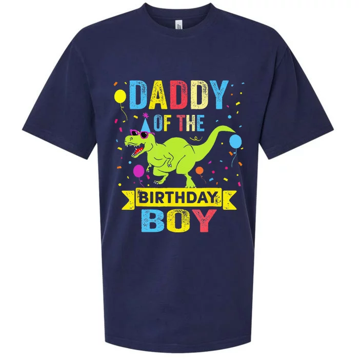 Daddy Of The Birthday TRex RAWR Dinosaur Birthday Sueded Cloud Jersey T-Shirt