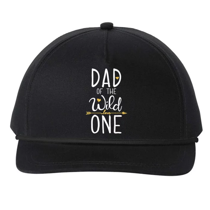 Dad Of The Wild One Fathers Day Daddy Papa Gifts Snapback Five-Panel Rope Hat