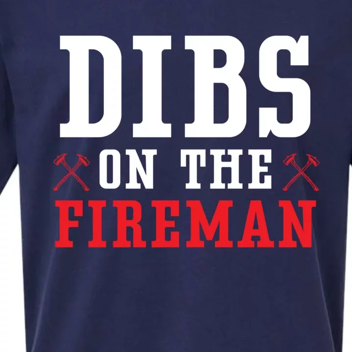 Dibs On The Fire Fire Rescue Firefighter Firefighting Gift Sueded Cloud Jersey T-Shirt