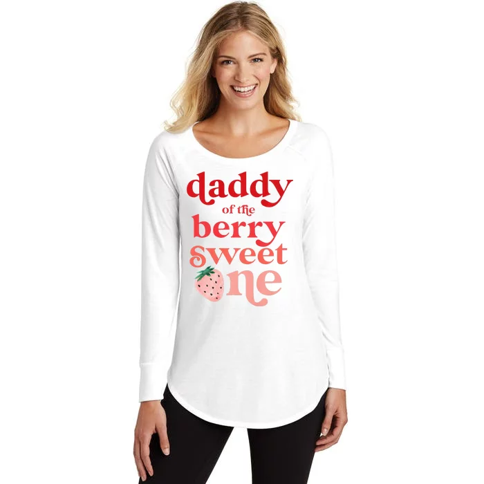 Daddy Of The Berry Sweet One Strawberry First Birthday 1st Women's Perfect Tri Tunic Long Sleeve Shirt