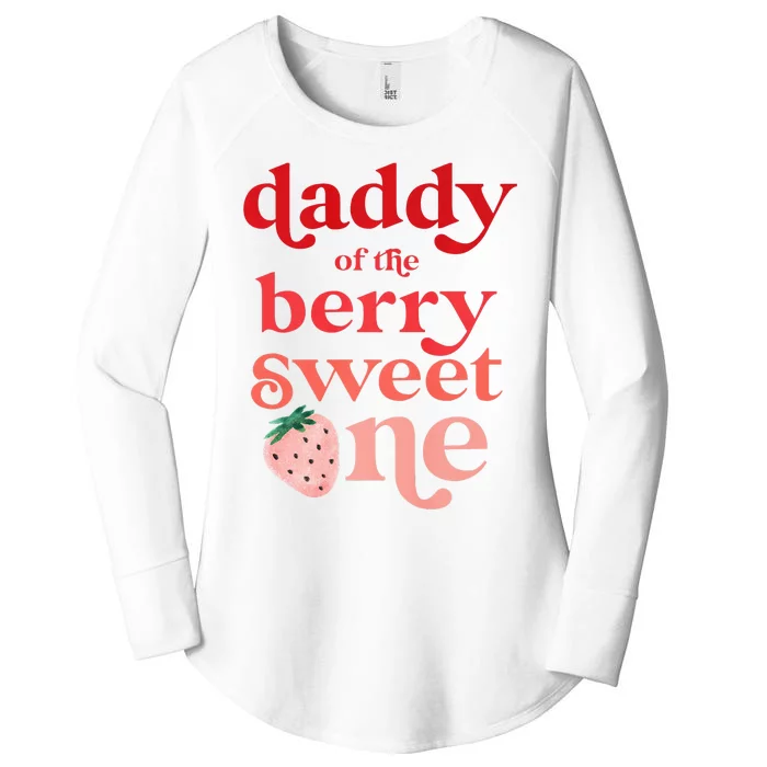 Daddy Of The Berry Sweet One Strawberry First Birthday 1st Women's Perfect Tri Tunic Long Sleeve Shirt