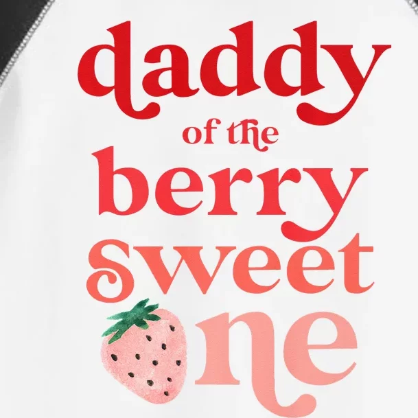 Daddy Of The Berry Sweet One Strawberry First Birthday 1st Toddler Fine Jersey T-Shirt