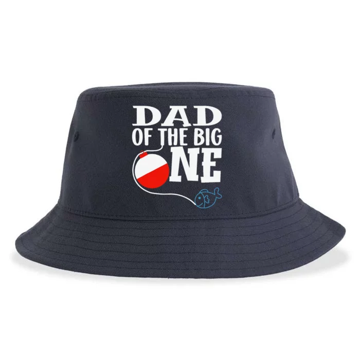 Dad Of The Big One Fishing Boy First Birthday Ofishally Sustainable Bucket Hat