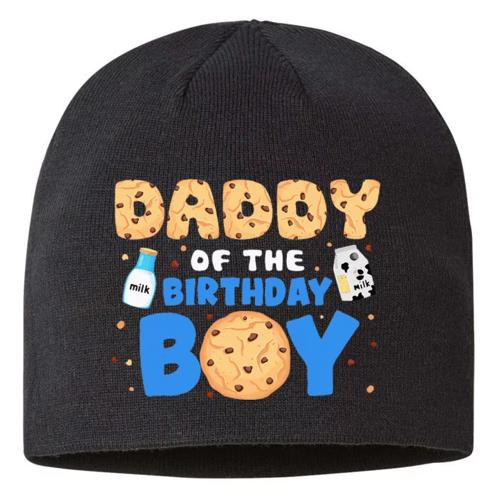 Daddy Of The Birthday Milk And Cookies 1st Birthday 8 1/2in Sustainable Knit Beanie