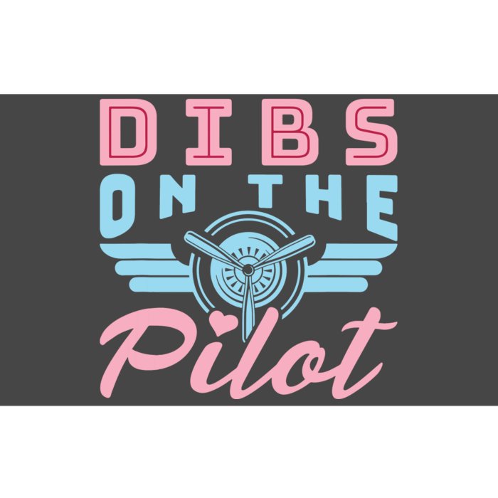 Dibs On The Pilot Airman Wife Airplane Pilot Wife Bumper Sticker