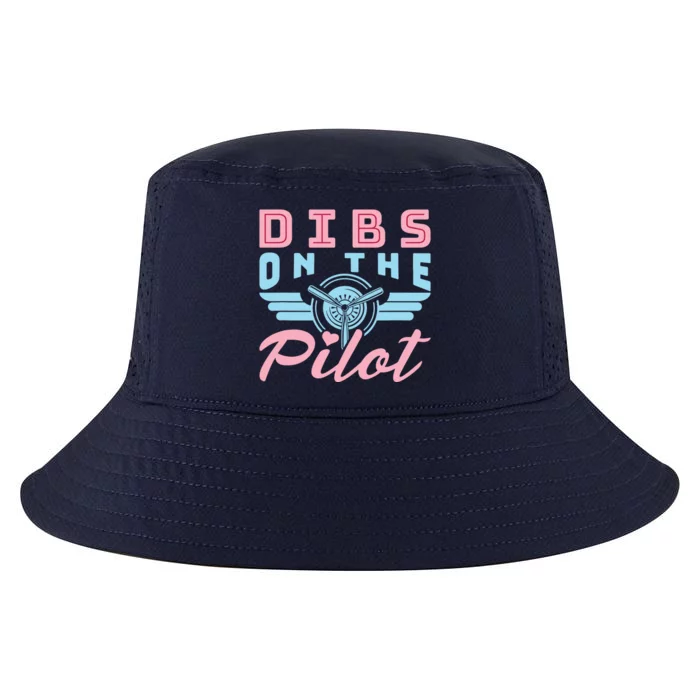 Dibs On The Pilot Airman Wife Airplane Pilot Wife Cool Comfort Performance Bucket Hat