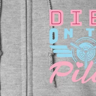 Dibs On The Pilot Airman Wife Airplane Pilot Wife Full Zip Hoodie