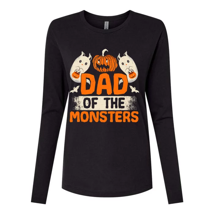 Dad Of The Monsters For Halloween Party Womens Cotton Relaxed Long Sleeve T-Shirt