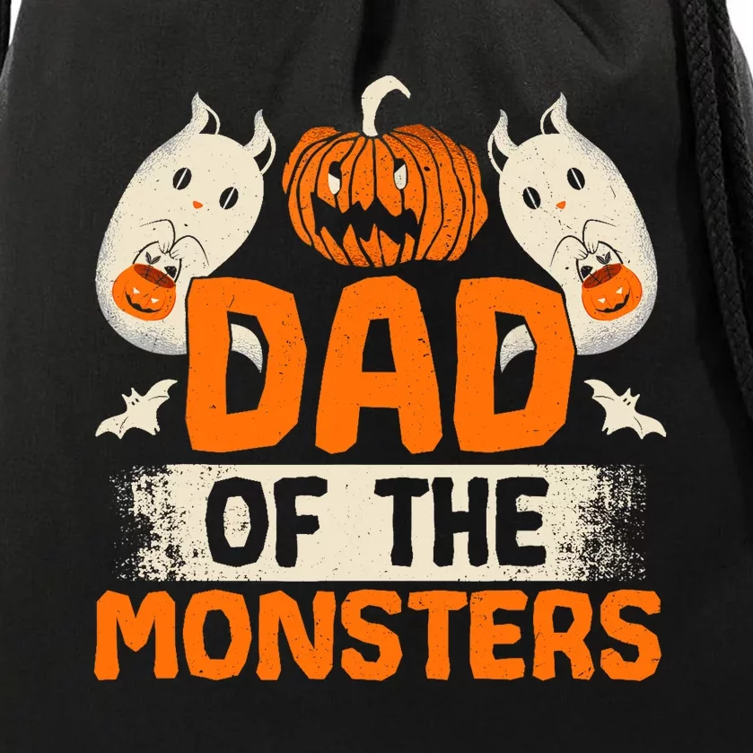 Dad Of The Monsters For Halloween Party Drawstring Bag