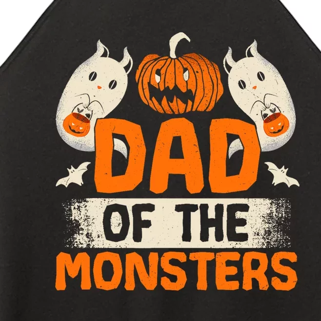 Dad Of The Monsters For Halloween Party Women’s Perfect Tri Rocker Tank