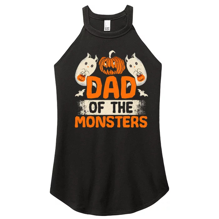 Dad Of The Monsters For Halloween Party Women’s Perfect Tri Rocker Tank