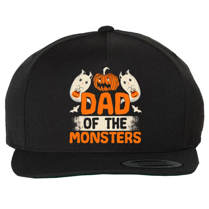 Dad Of The Monsters For Halloween Party Wool Snapback Cap