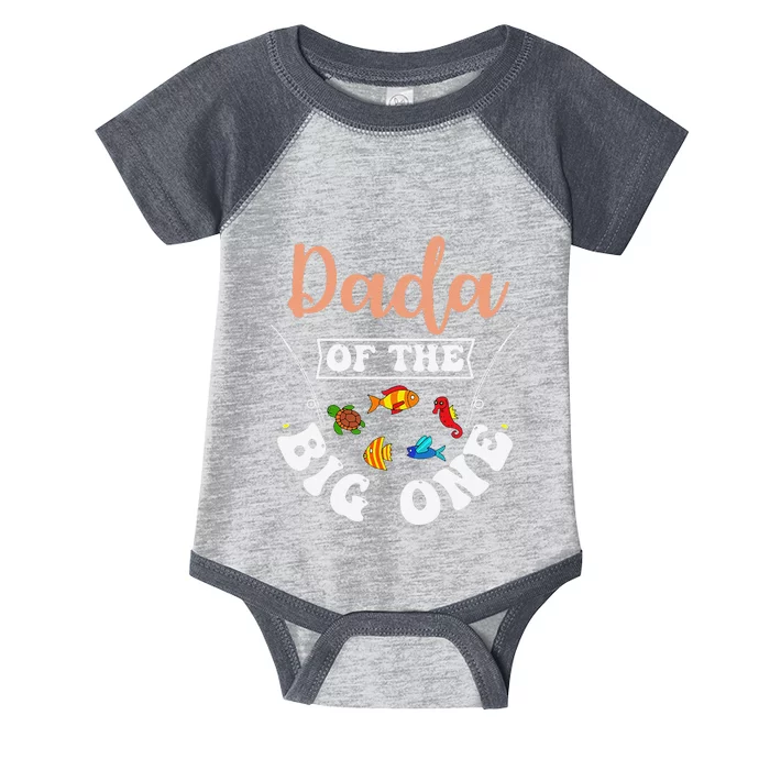 Dada Of The Big One Fishing Birthday Party Bday Celebration Infant Baby Jersey Bodysuit