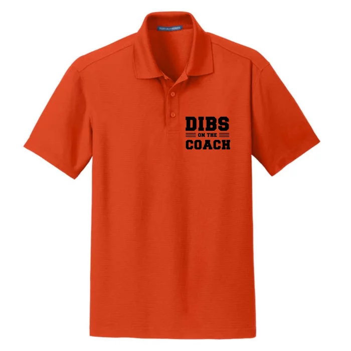 Dibs On The Coach Dry Zone Grid Performance Polo